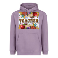 Lavender Teacher Heavyweight Hoodie - LillyAllenDesigns