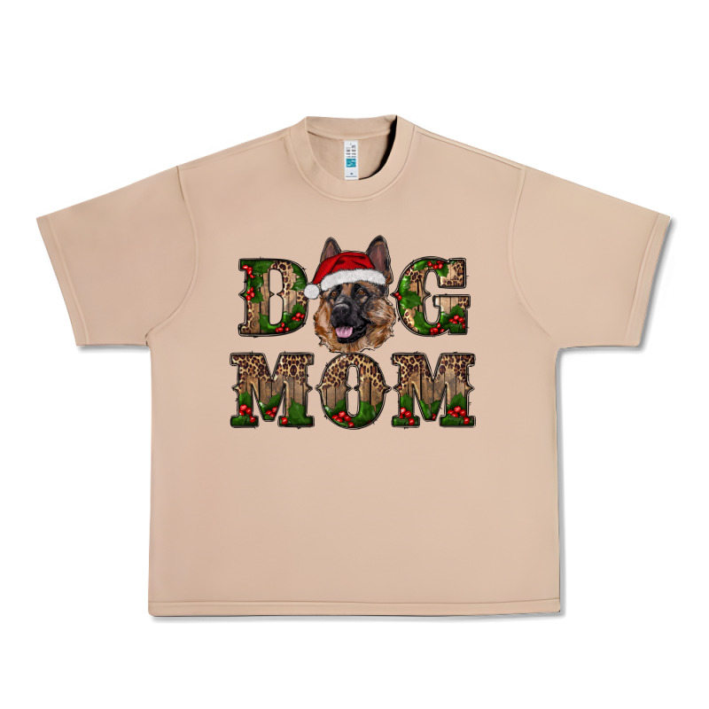 Chriistmas Dog Mom With German Shepherd Urban Heavy Tee by RanaPortraitStore | Teevron