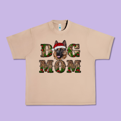 Chriistmas Dog Mom With German Shepherd Urban Heavy Tee Designed By Ranaportraitstore