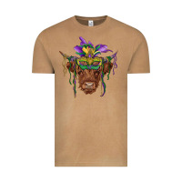 Vintage Camel mardi gras mask highland cow Vintage Tee - RanaPortraitStore