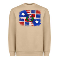 Mushroom dominican and puerto rico flag Heavyweight Sweatshirt - texasbilliewilder