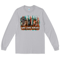 Moon Dust just a girl who loves horses Long Sleeve Tee - CowhideDigitalArt