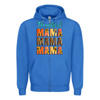 True Royal Thankful mama mama mama Zipper Hoodie - Artiststas
