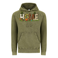 Vintage Olive home camping Vintage Hoodie - texasbilliewilder