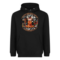 Black joy reindeer christmas ornament Heavyweight Hoodie - Jasminsmagicworld