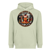 Matcha joy reindeer christmas ornament Heavyweight Hoodie - Jasminsmagicworld