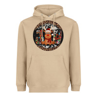 Mushroom joy reindeer christmas ornament Heavyweight Hoodie - Jasminsmagicworld