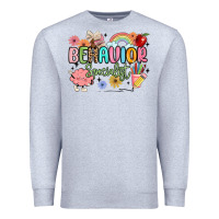 Heather Grey behavior specialist Premium Sweatshirt - MaliasSmallBusiness