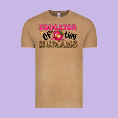 Educator Of Tiny Humans Vintage Tee Designed By Texasbilliewilder