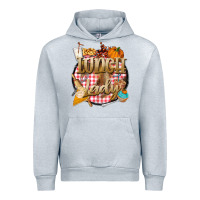 Heather Grey fall  lunch lady Urban Hoodie - BarkalooDesign