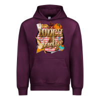 Mauve Wine fall  lunch lady Urban Hoodie - BarkalooDesign