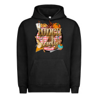 Pigment Black fall  lunch lady Urban Hoodie - BarkalooDesign
