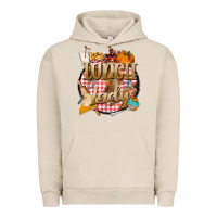 Pigment French Oak fall  lunch lady Urban Hoodie - BarkalooDesign