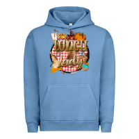 Pigment Pebble Blue fall  lunch lady Urban Hoodie - BarkalooDesign