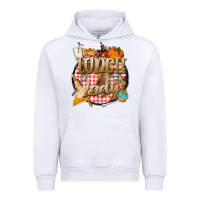 White fall  lunch lady Urban Hoodie - BarkalooDesign
