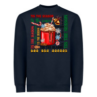 Navy tis the season Heavyweight Sweatshirt - Zillion Design Studio