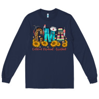 Navy cma certified medical assistant Long Sleeve Tee - FaDigitalArtStudio