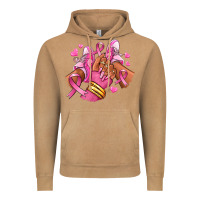 Vintage Camel Breast Cancer afro girl sneakers Vintage Hoodie - RanaPortraitStore