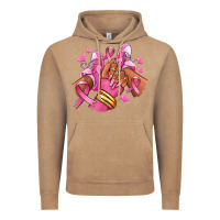 Vintage Coffee Breast Cancer afro girl sneakers Vintage Hoodie - RanaPortraitStore