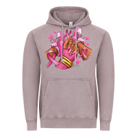 Vintage Zinc Breast Cancer afro girl sneakers Vintage Hoodie - RanaPortraitStore