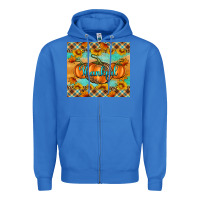 True Royal Thankful Pumpkins Zipper Hoodie - Artiststas