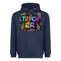 Navy Teacher Flash Heavyweight Hoodie - LillyAllenDesigns