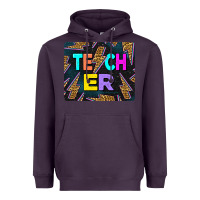 Plum Teacher Flash Heavyweight Hoodie - LillyAllenDesigns