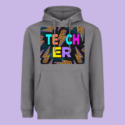 Teacher Flash Heavyweight Hoodie Designed By Lillyallendesigns