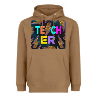 Toasted Coconut Teacher Flash Heavyweight Hoodie - LillyAllenDesigns
