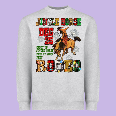 Jingle Horse Dec 25 Giddy Jingle Horse Pick Up Fee Heavyweight Sweatshirt Designed By Zillion Design Studio