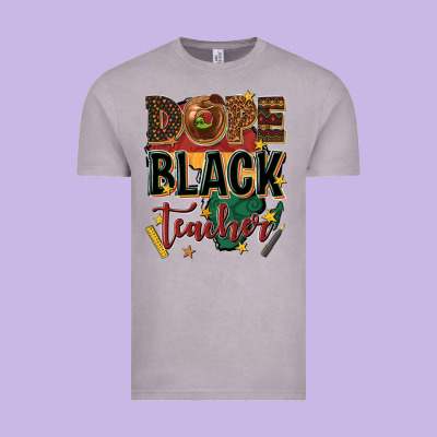Dope Black Teacher Vintage Tee Designed By Texasbilliewilder