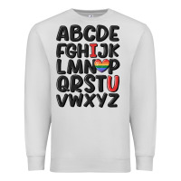 Dove Grey pride alphabet Premium Sweatshirt - MaliasSmallBusiness