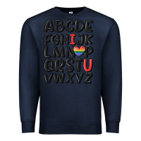 Navy pride alphabet Premium Sweatshirt - MaliasSmallBusiness