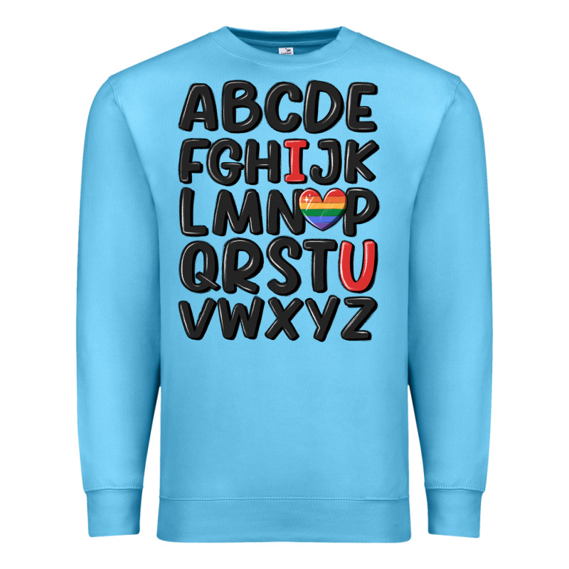 Pride Alphabet Premium Sweatshirt by MaliasSmallBusiness | Teevron