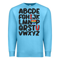 Ocean Blue pride alphabet Premium Sweatshirt - MaliasSmallBusiness
