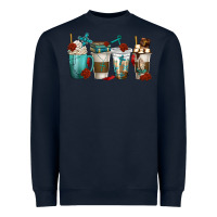 Navy faith coffee cups Heavyweight Sweatshirt - texasbilliewilder