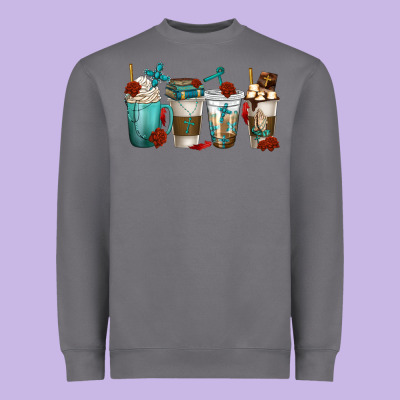 Faith Coffee Cups Heavyweight Sweatshirt Designed By Texasbilliewilder