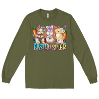 Army Green east nail hustler Long Sleeve Tee - RacoonDesign