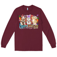 Burgundy east nail hustler Long Sleeve Tee - RacoonDesign