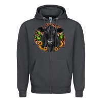 Smoke black angus cactus sunflower Zipper Hoodie - JahusDesignShop