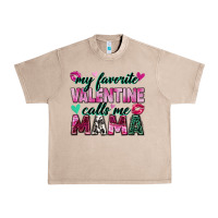 French Oak my favorite valentine calls me mama Urban Heavy Tee - Zillion Design Studio