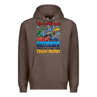 Coffee thr north pole polar express admit one round trip Premium Hoodie - MaliasSmallBusiness