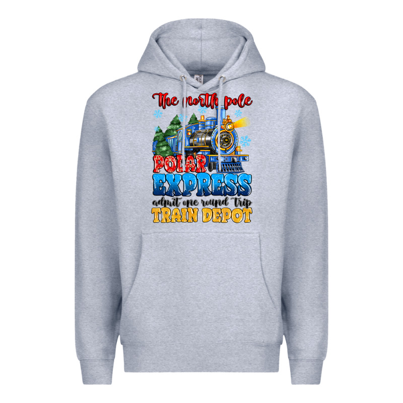 Thr North Pole Polar Express Admit One Round Trip Premium Hoodie by MaliasSmallBusiness | Teevron