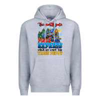 Heather Grey thr north pole polar express admit one round trip Premium Hoodie - MaliasSmallBusiness