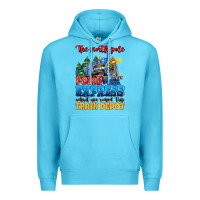 Ocean Blue thr north pole polar express admit one round trip Premium Hoodie - MaliasSmallBusiness