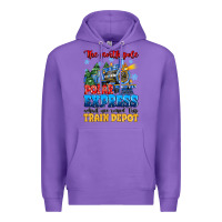 Purple thr north pole polar express admit one round trip Premium Hoodie - MaliasSmallBusiness