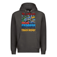 Smoke thr north pole polar express admit one round trip Premium Hoodie - MaliasSmallBusiness