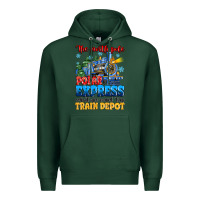 Sports Green thr north pole polar express admit one round trip Premium Hoodie - MaliasSmallBusiness