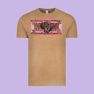 Danchshund Mom License Plate Template Vintage Tee Designed By Barkaloodesign