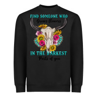 Black find someone who in the darkest parts of you Heavyweight Sweatshirt - texasbilliewilder